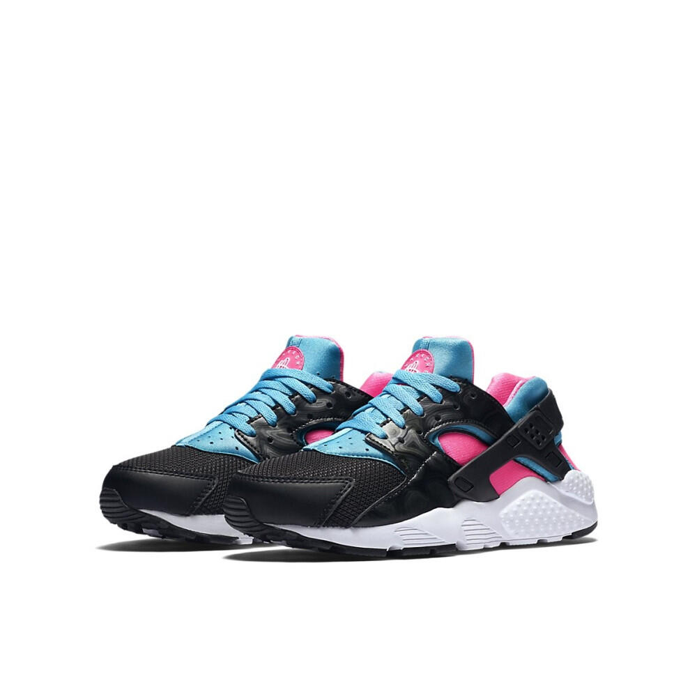 NIKE HUARACHE RUN JUNIOR NOIR ROSE - 654280-005_385 4/5