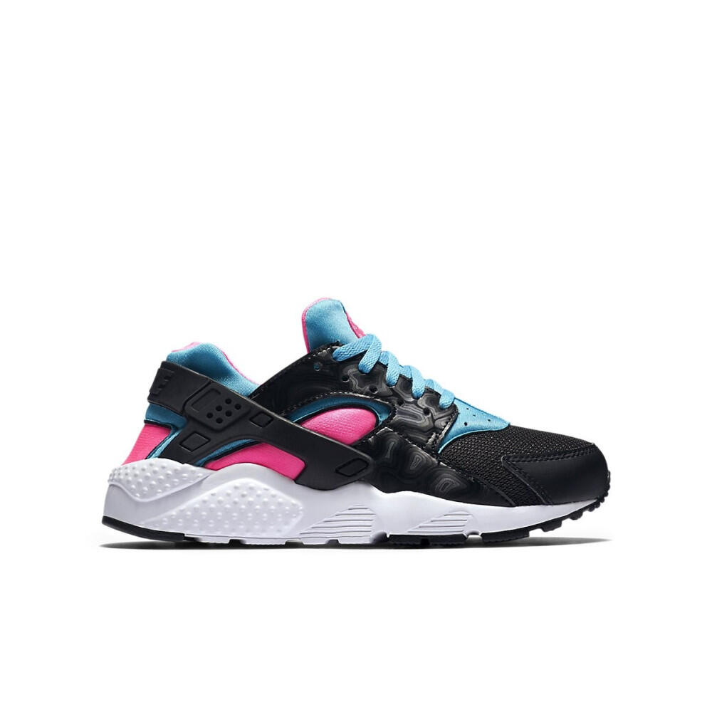 NIKE HUARACHE RUN JUNIOR NOIR ROSE - 654280-005_385 3/5