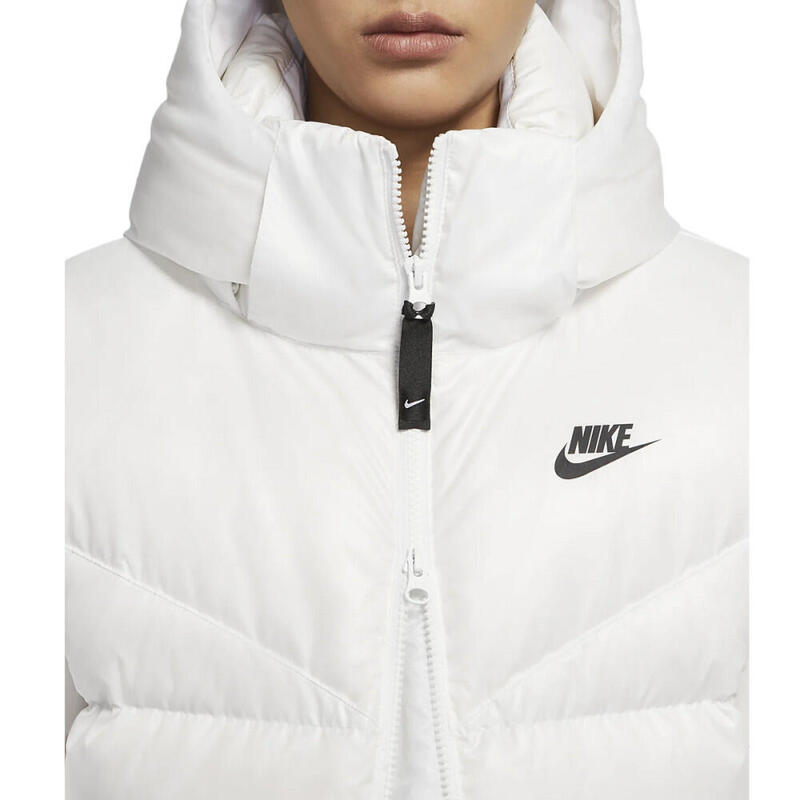 Geacă matlasată femei Nike Sportswear alb