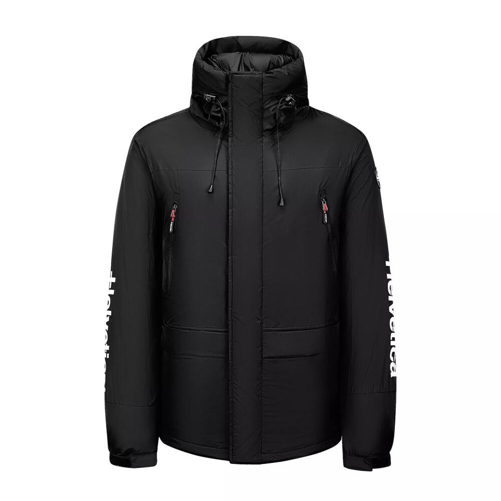 Helvetica - Doudoune Mi Longue Helvetica Alaska Mp - Doudoune Synthétique - Blanc|noir - 44 L - Decathlon