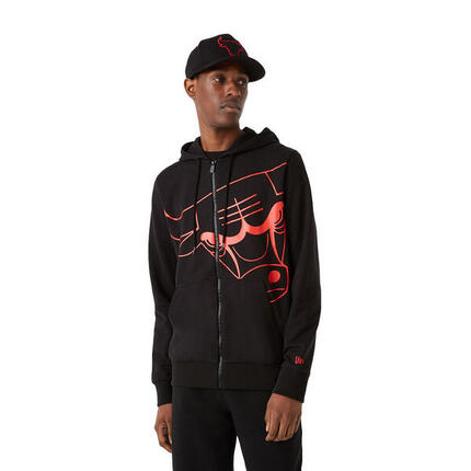 Sweat New Era LOGO BLACK ZIP UP CHICAGO BULLS
