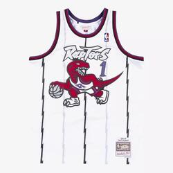 Maillot de basket Mitchell & ness modèle SMJYAC18106-TRAWHIT98TMC pour homme