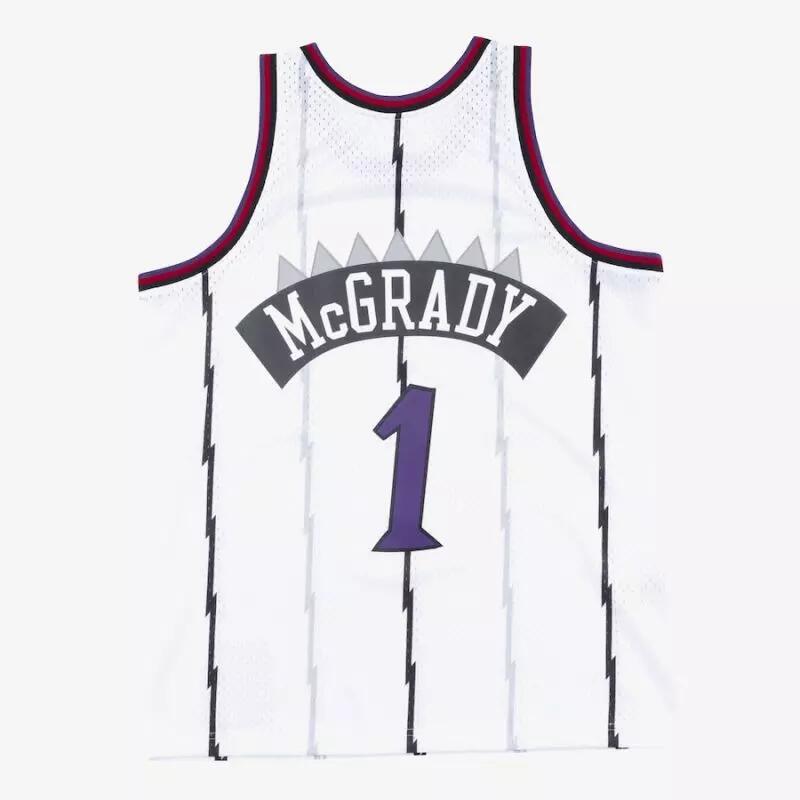 Basketbalshirt Mitchell & ness model SMJYAC18106-TRAWHIT98TMC voor mannen 2/3