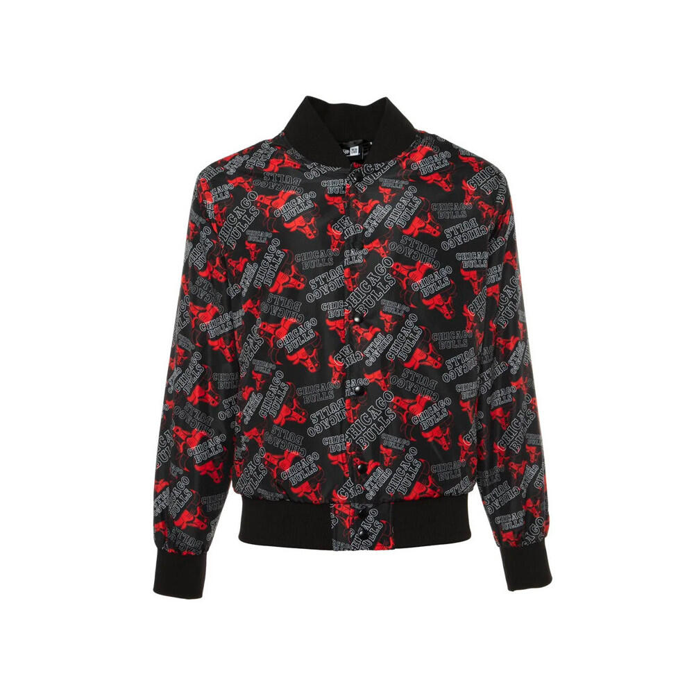 New Era - Blouson New Era Chicago Bulls Logo Print - Blouson - Gris|noir|rouge - 38 S - Decathlon
