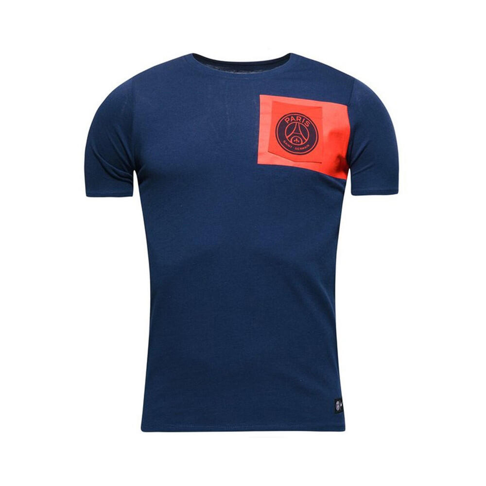 Nike - Tee-shirt Nike Psg Crest Junior - T-shirt Manches Courtes - Bleu - 40 M - Decathlon