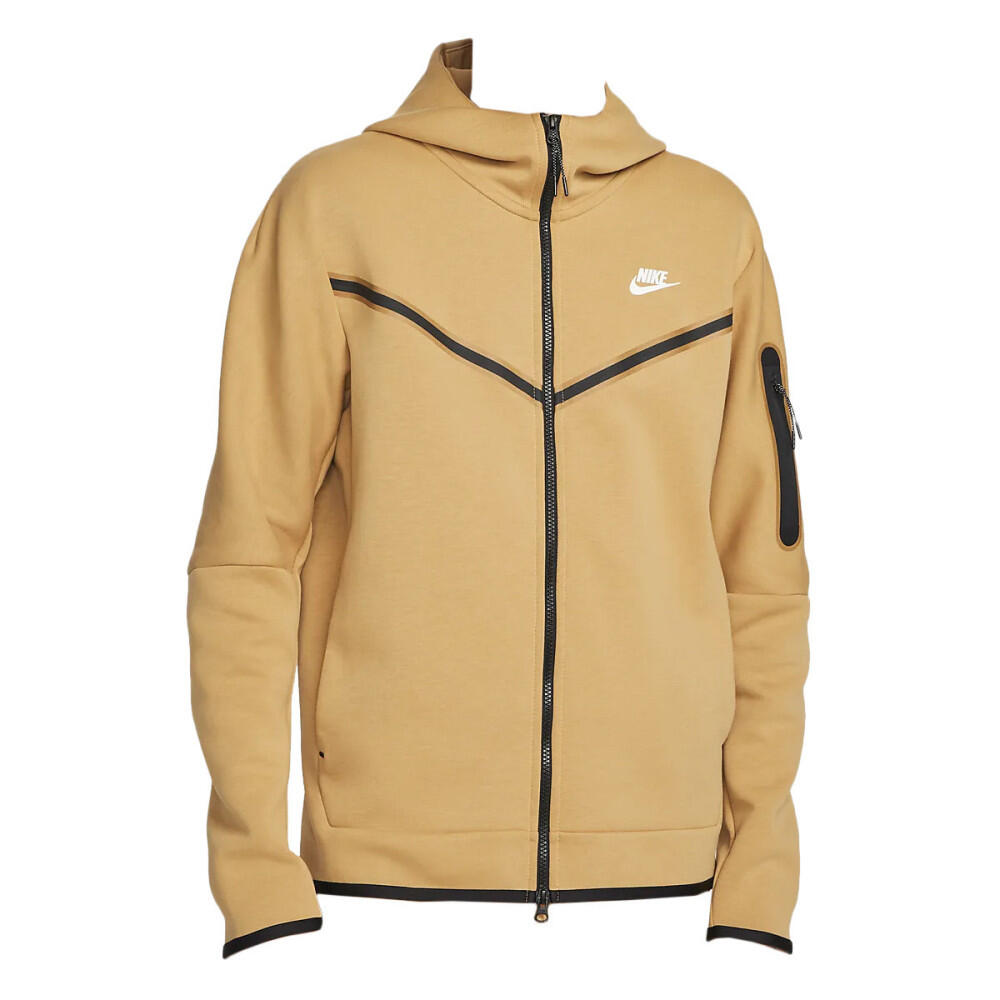 Nike - Veste De Survêtement Nike Tech Fleece Full Zip - Sweat Zippé - Beige|blanc|noir - 36 Xs - Decathlon