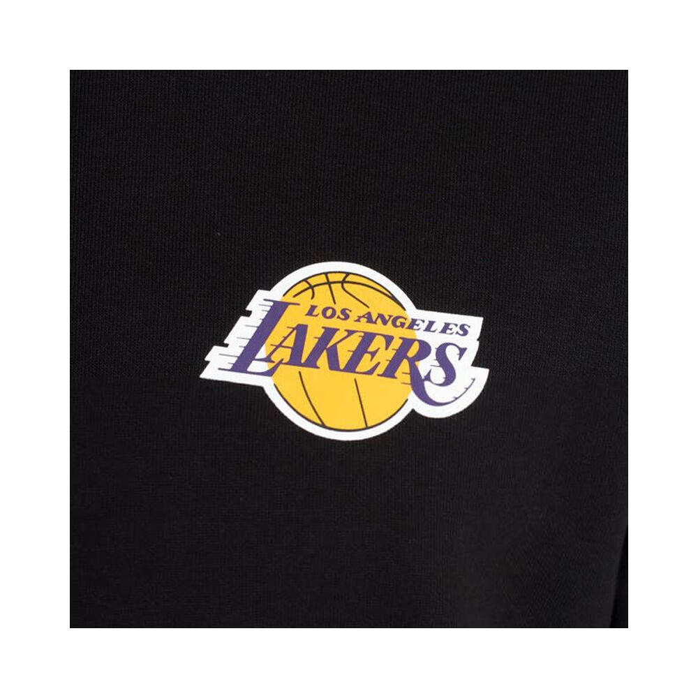Felpa con cappuccio New Era Los Angeles Lakers a righe 5/5