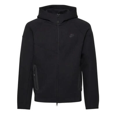 Ritshoodie tech fleece windrunner zwart - fb7921-010
