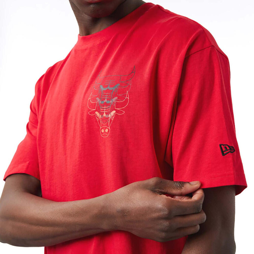 Tee-shirt New Era Chicago Bulls NBA Oversize 3/4