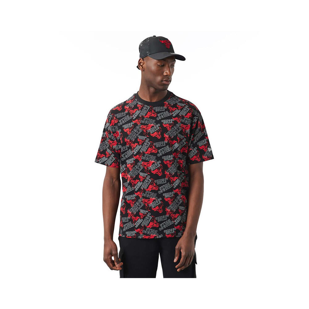 Tee-shirt New Era Chicago Bulls NBA All-Over Printed 2/4