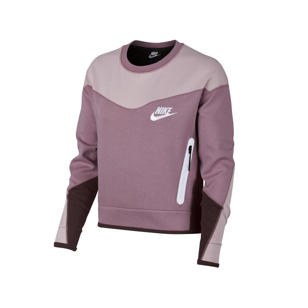Nike - Sweat Nike Sportswear Tech Fleece - Sweat-shirt - Violet - 38 S - Decathlon