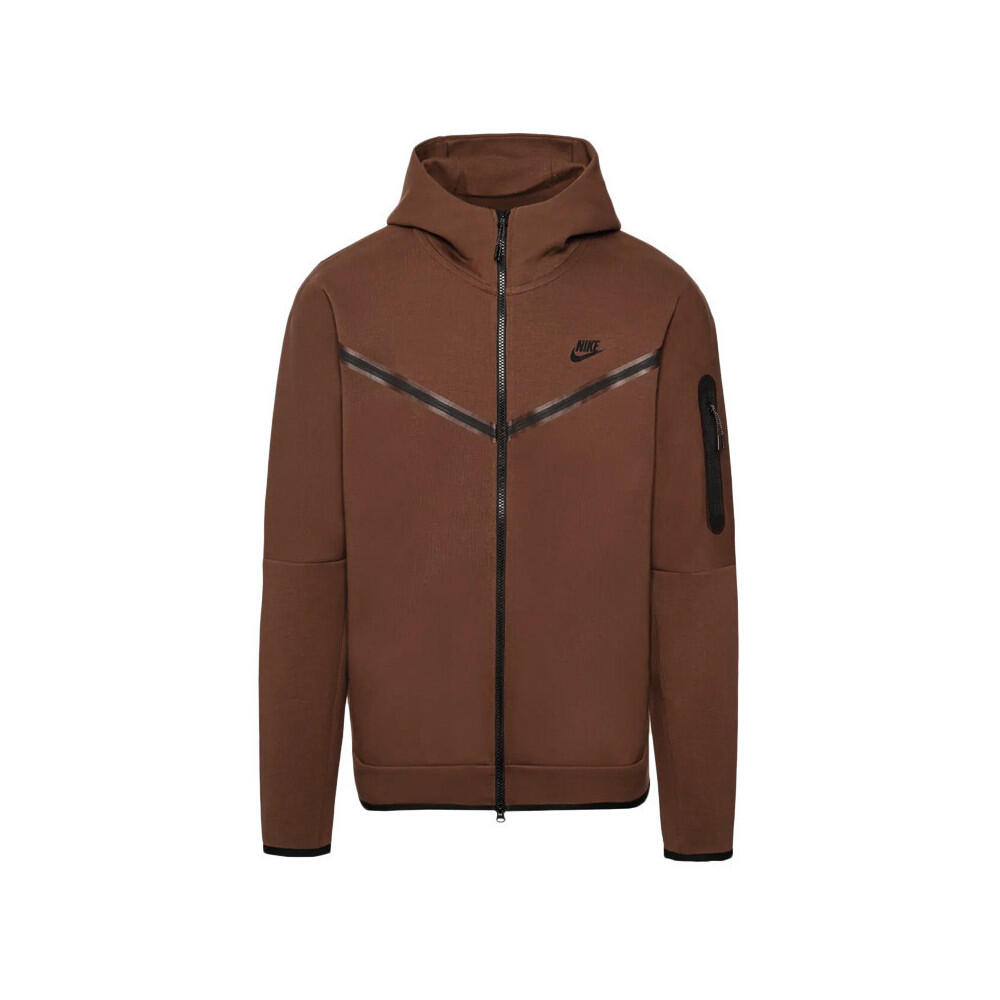 Nike - Veste De Survêtement Nike Tech Fleece Full Zip - Sweat Zippé - Marron|noir|ocre - 48 Xl - Decathlon