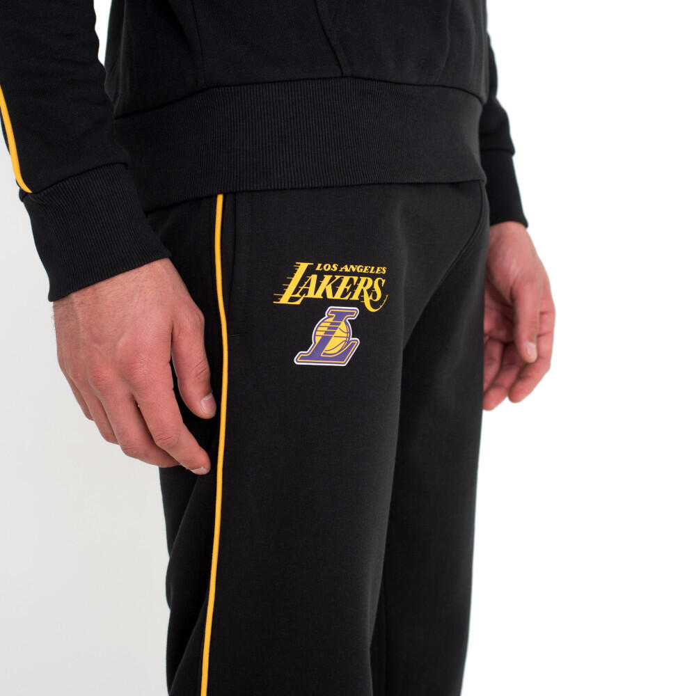 Pantalon de survêtement New Era LOS ANGELES LAKERS PIPED 3/5