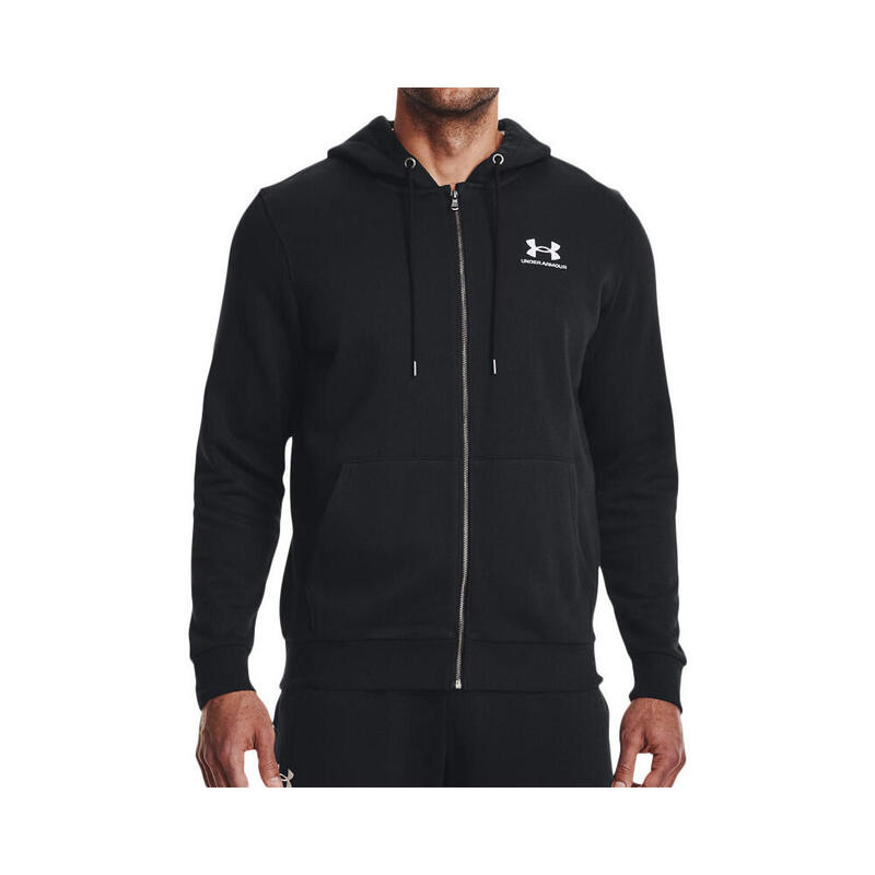 Under Armour Essential Fleece Fz Kap Zwart Sweatshirt Volwassenen