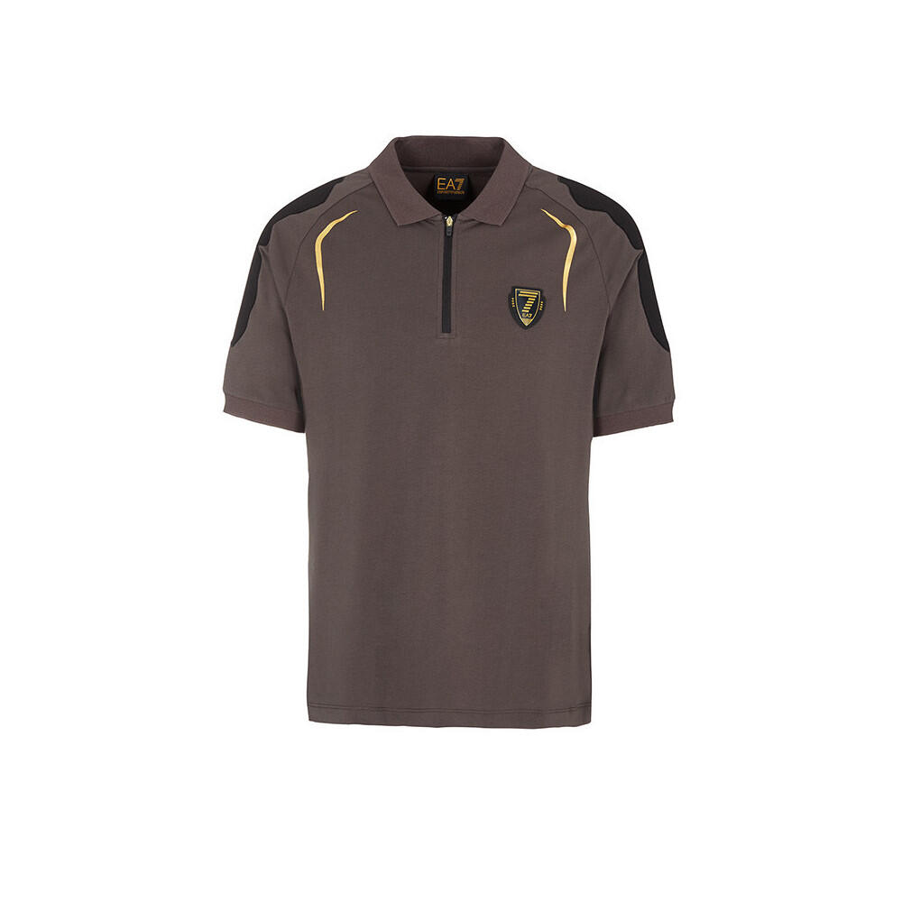 Ea7 - Polo Ea7 Emporio Armani - Polo Manches Courtes - Gris|marron - 36 Xs - Decathlon