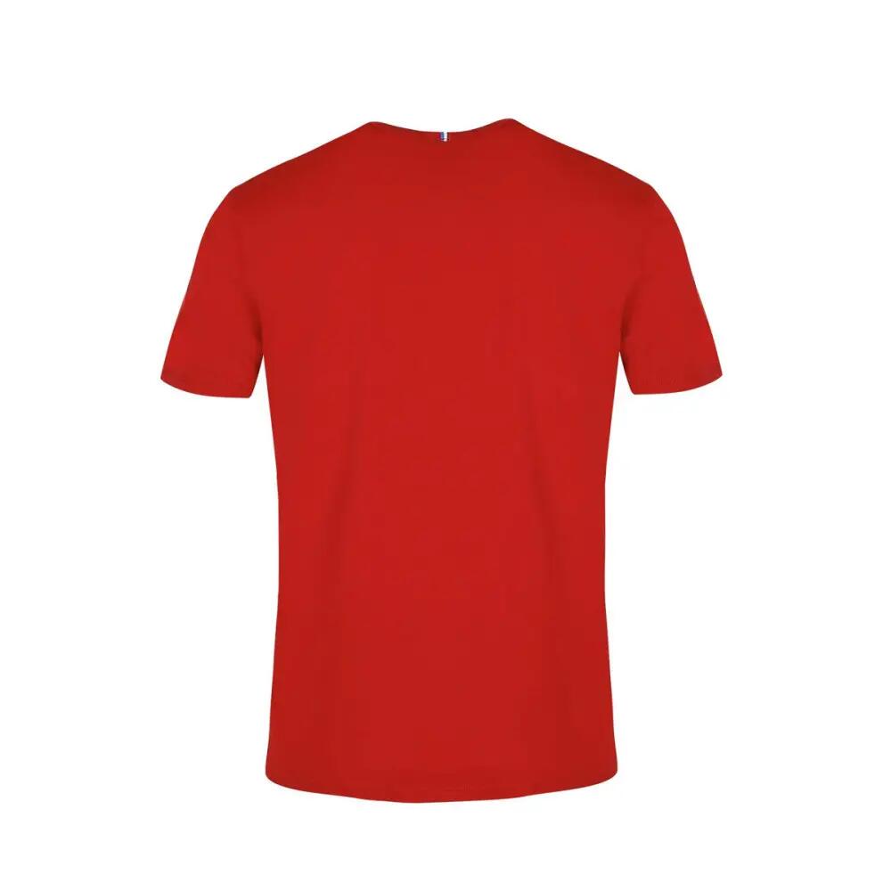 Maglia a Maniche Corte Uomo Le coq sportif Essentiels N°3 Rosso 2/5