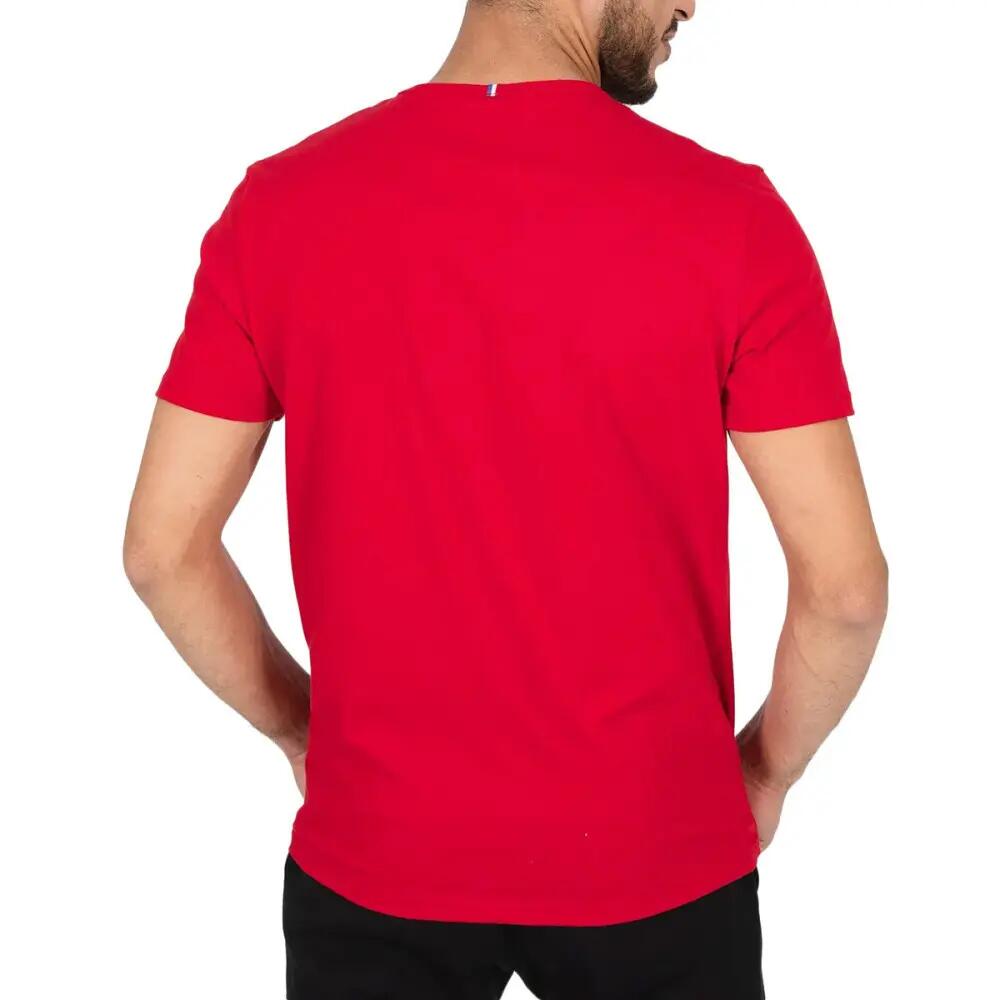 Maglia a Maniche Corte Uomo Le coq sportif Essentiels N°3 Rosso 4/5