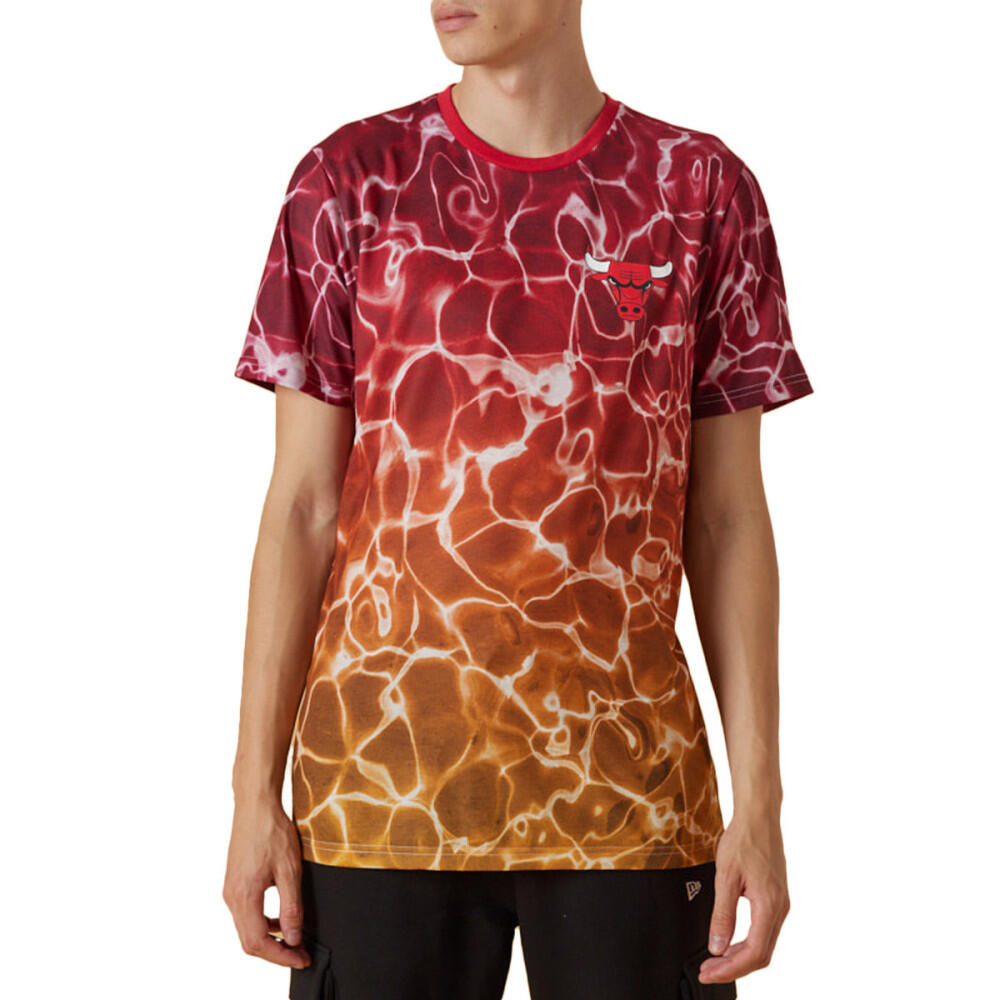 Tee-shirt New Era Chicago Bulls NBA Team Colour Water Print 2/6