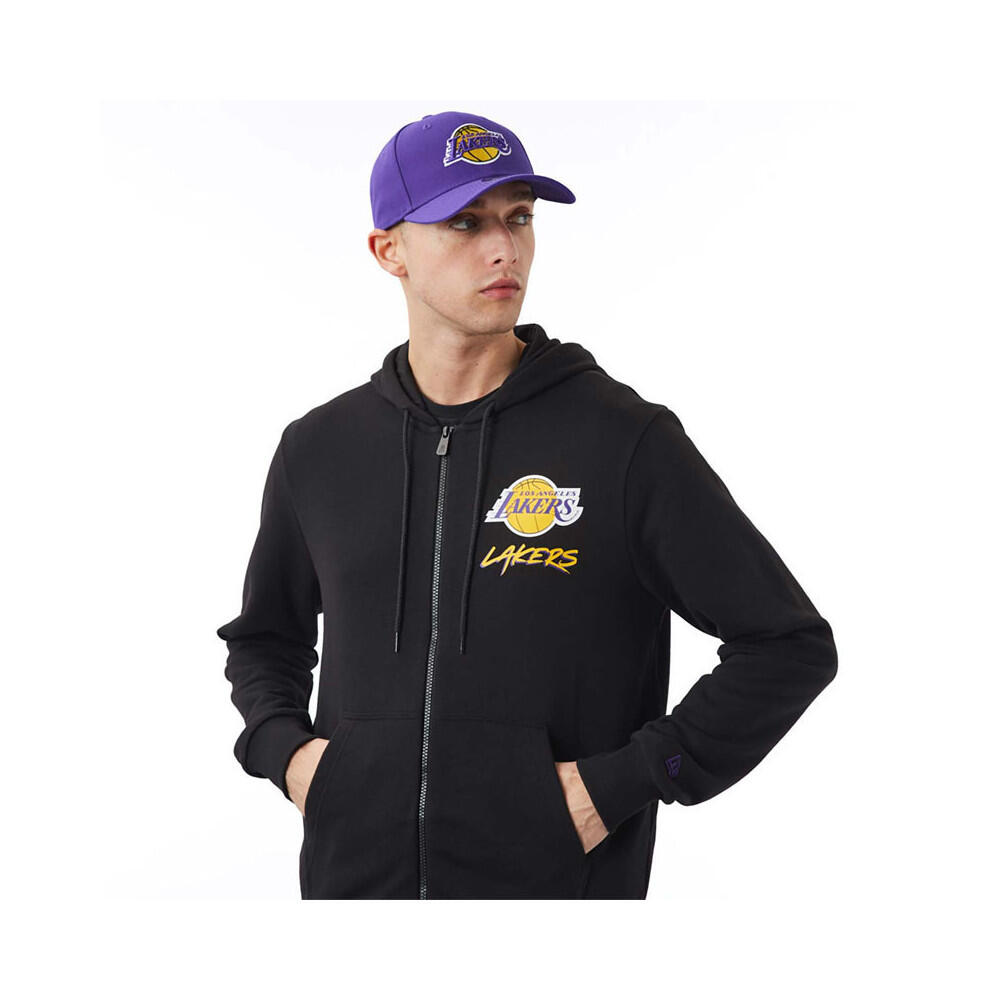 Felpa New Era SWEAT A CAPUCHE HOMME LA LAKERS NBA SCRIPT NEW ERA 5/6