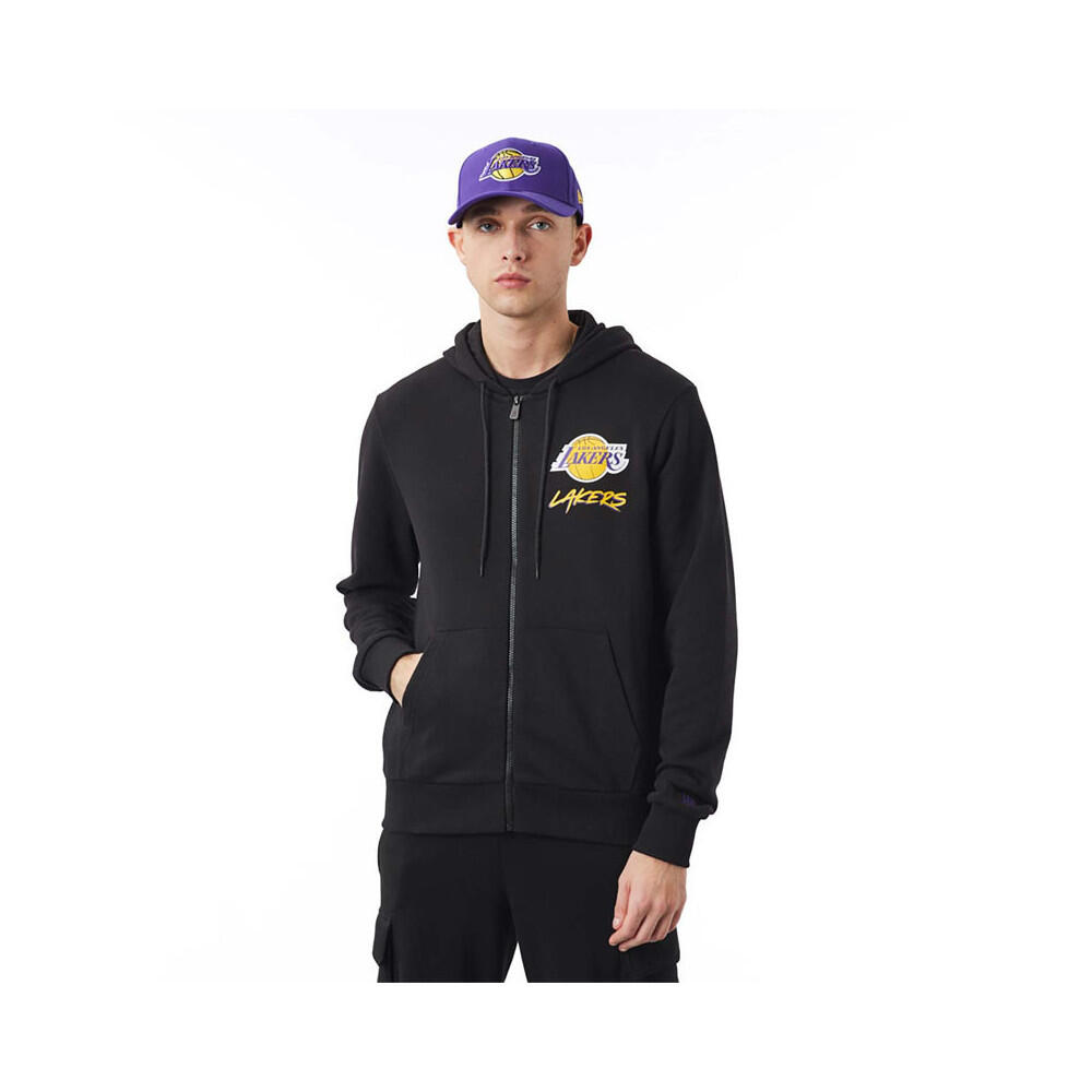 Felpa New Era SWEAT A CAPUCHE HOMME LA LAKERS NBA SCRIPT NEW ERA 3/6