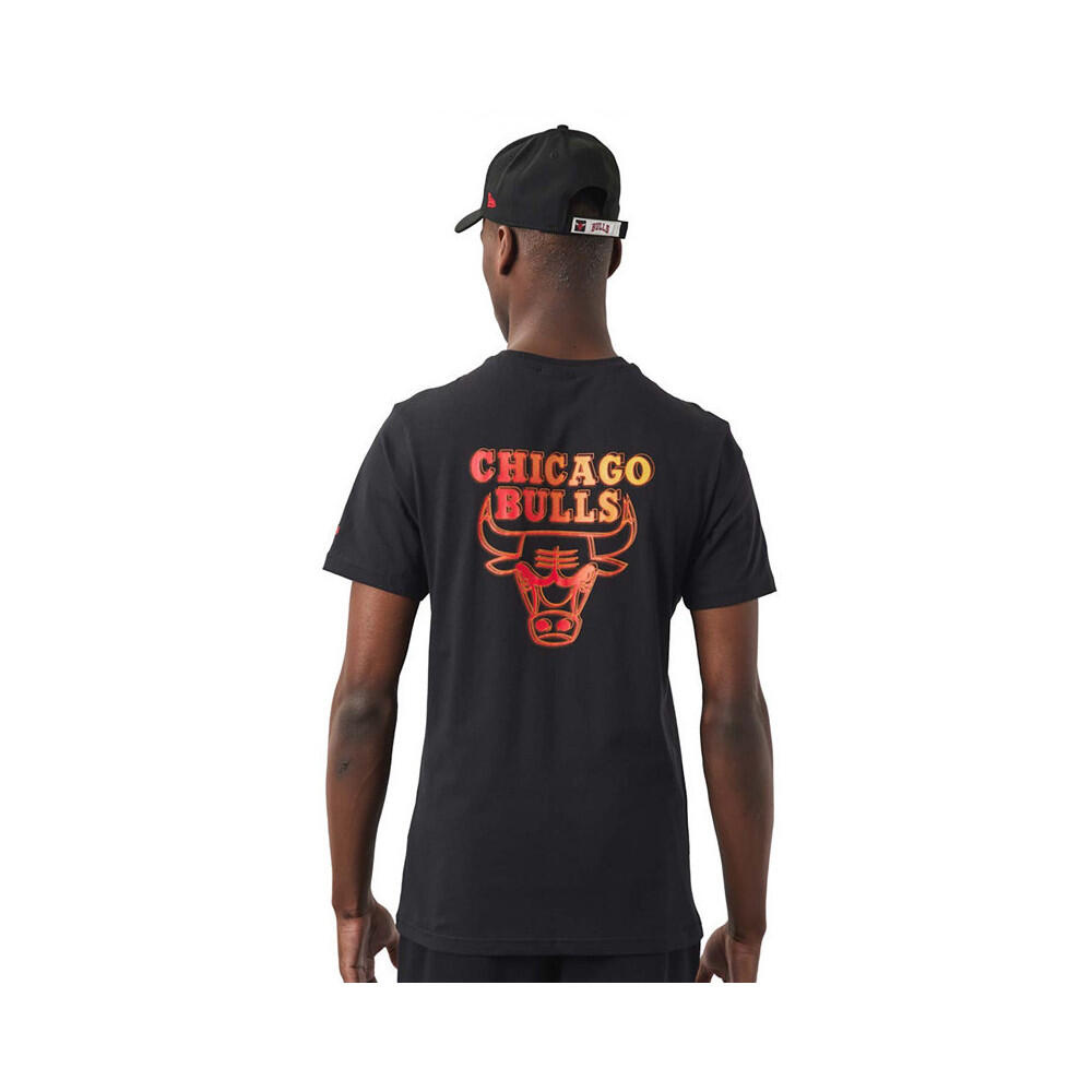 T-shirt New Era Chicago Bulls NBA Neon Fade 2/5