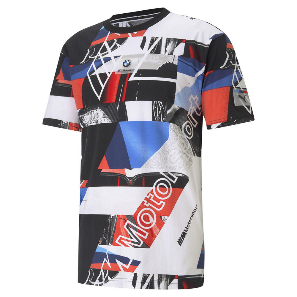 Puma - Tee-shirt Puma Bmw M Motorsport Aop - T-shirt Manches Courtes - Blanc|marron|rouge|vert - 38 S - Decathlon