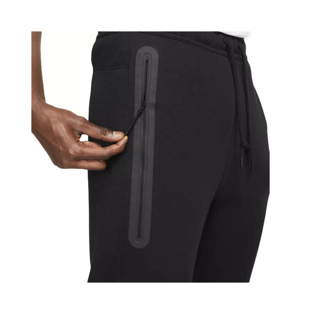 Calças - Casual - Unisexo - Tapered fit - Nike Sportswear Tech Fleece - Preto 4/7