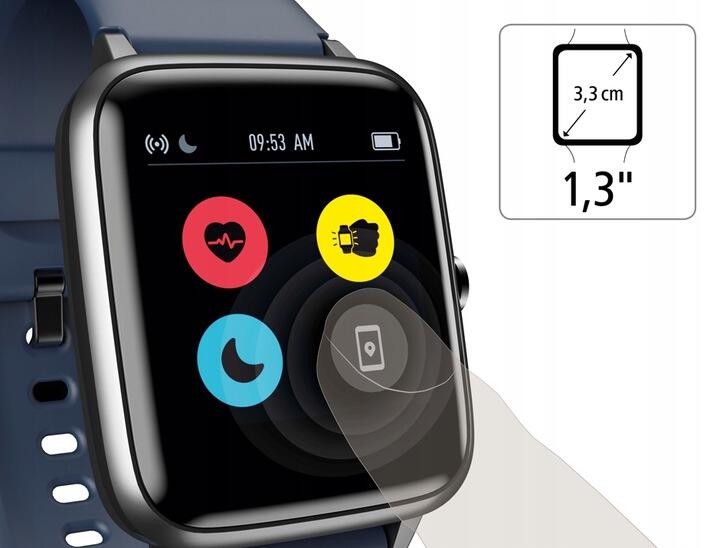 HAMA Smartwatch Fit Watch 4900, Dunkelblau/Grau 4/5