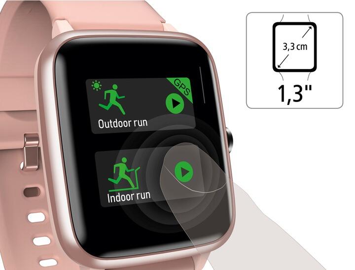 Hama Smartwatch 178605 Fit Watch 5910 Rosa 3/4