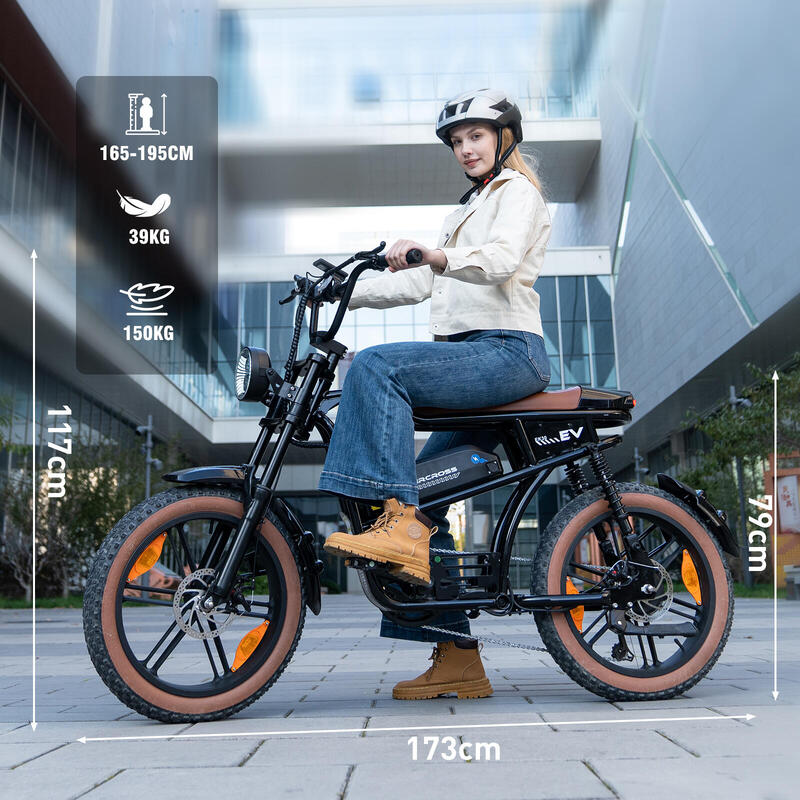 Vélo électrique Gros pneus 20*4.0  EVERCROSS - EK30