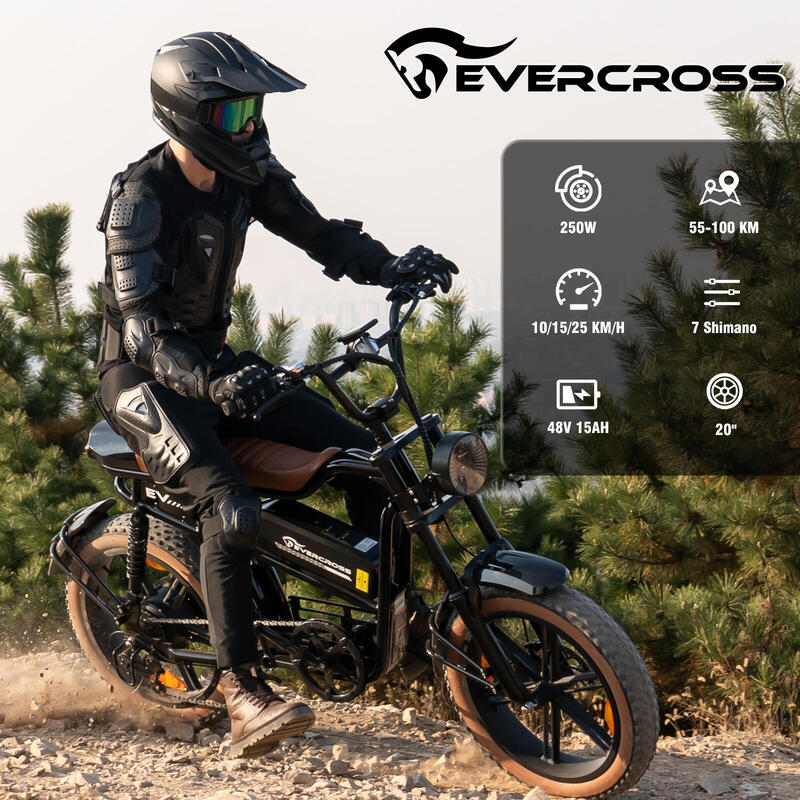 Vélo électrique Gros pneus 20*4.0  EVERCROSS - EK30
