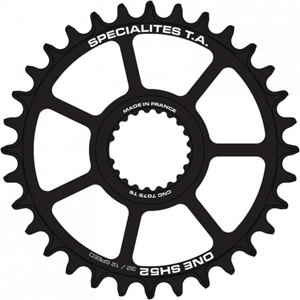 Plateau disque de vélo mono direct mount Specialités T.A. VTT Shimano XTr M9100 2/4