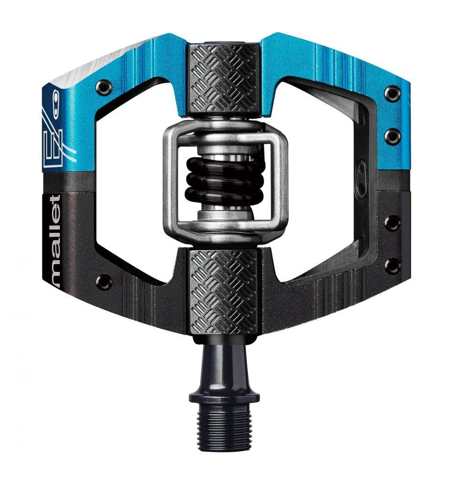 Pédales MALLET ENDURO bleu/noir / ressort noir 2/2