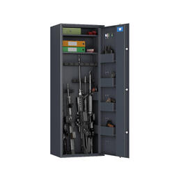 ARMOIRE FORTE MODULABLE POUR FUSILS WT6025 - 18 ARMES - SERRURE À CLÉ