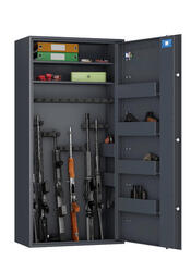 ARMOIRE FORTE POUR FUSILS WT7030 - 22 ARMES - SERRURE À CLÉ