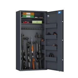 ARMOIRE FORTE MODULABLE POUR FUSILS WT6035 - 20 ARMES - SERRURE À CLÉ
