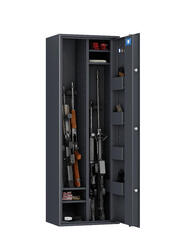 ARMOIRE FORTE MODULABLE POUR FUSILS WT6010 - 12 ARMES - SERRURE À CLÉ