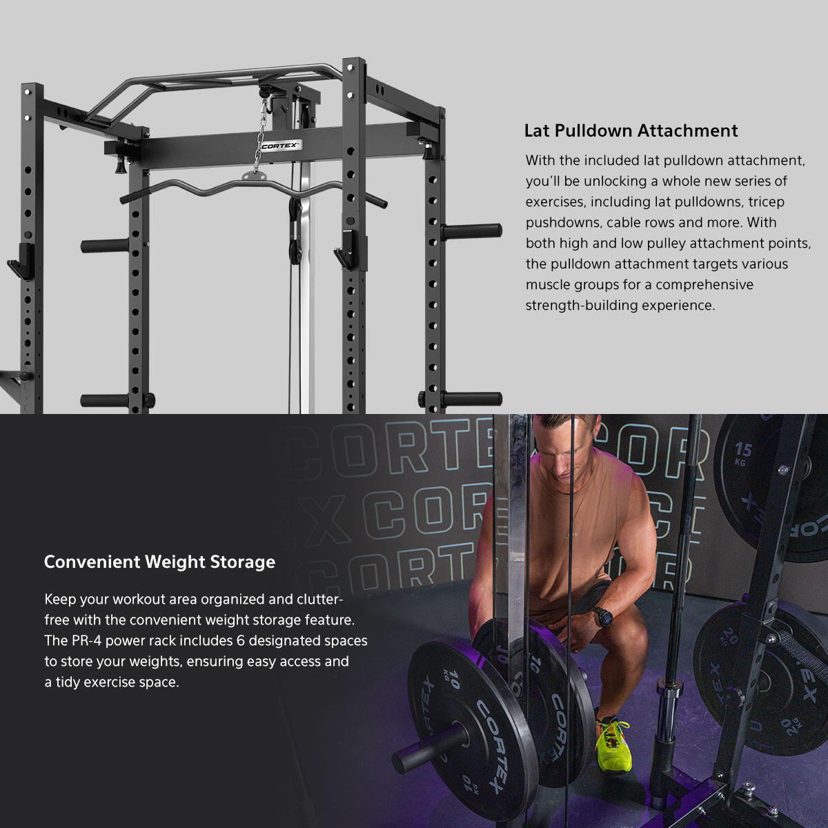 CORTEX PR-4 Space Saver Folding Squat Power Rack