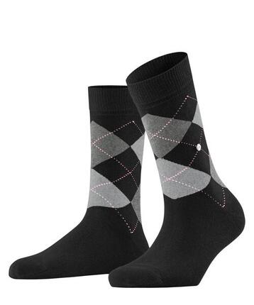 Burlington Damen Socken - Queen, Kurzstrümpfe, Baumwolle, Rautenmuster,