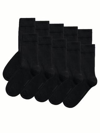 BJÖRN BORG Herren Socken 10er Pack - Essential Ankle Sock, Strümpfe, Socken,