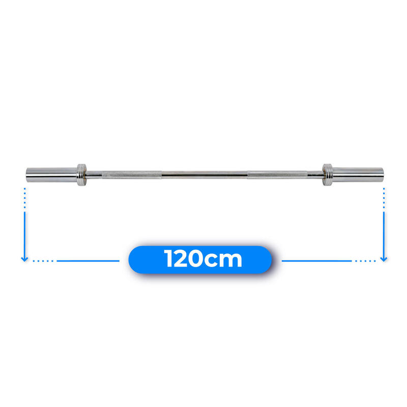 Gryf olimpijski prosty 120cm stalowy 50mm Thunder