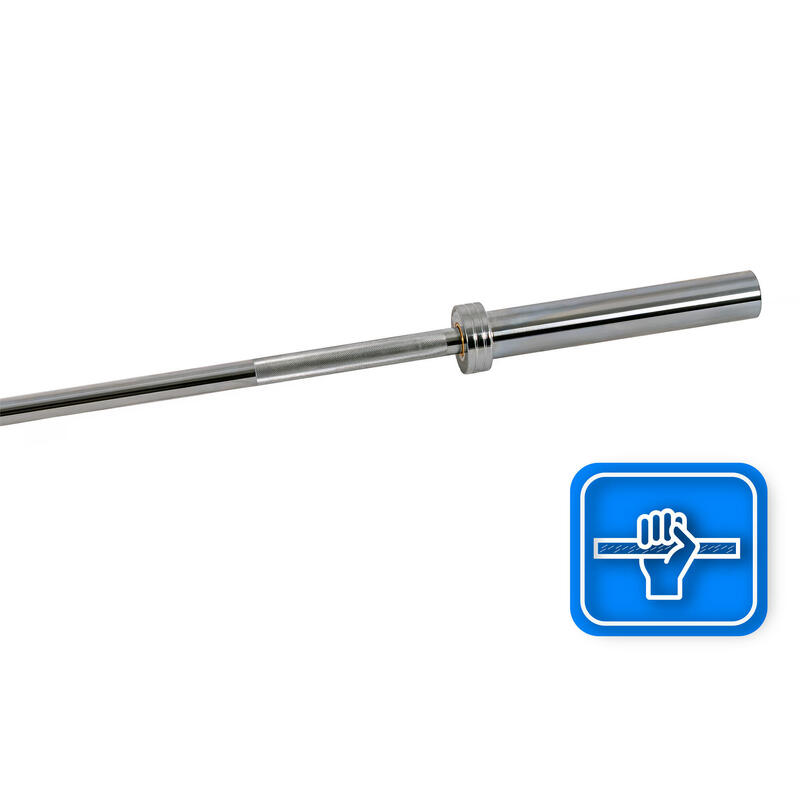 Gryf olimpijski prosty 120cm stalowy 50mm Thunder