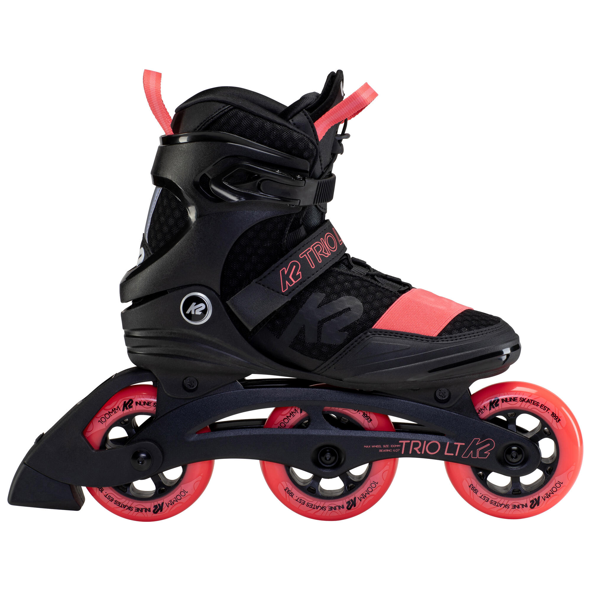 K2 - Patins À Roulettes Femme K2 Trio Lt 100 - Rollers En Ligne - Noir - 40 - Decathlon