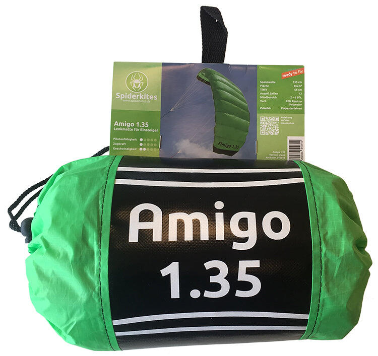 Lenkmatten Spiderkites Amigo 1.35 Green 10018 Grün 135 x 55 cm 2/7