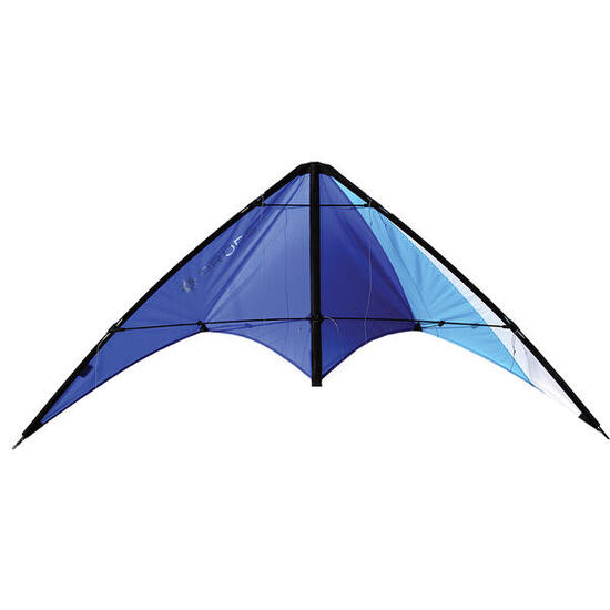 Cerf-volant pilotable deux lignes - Elliot - Drops blue/light blue/white