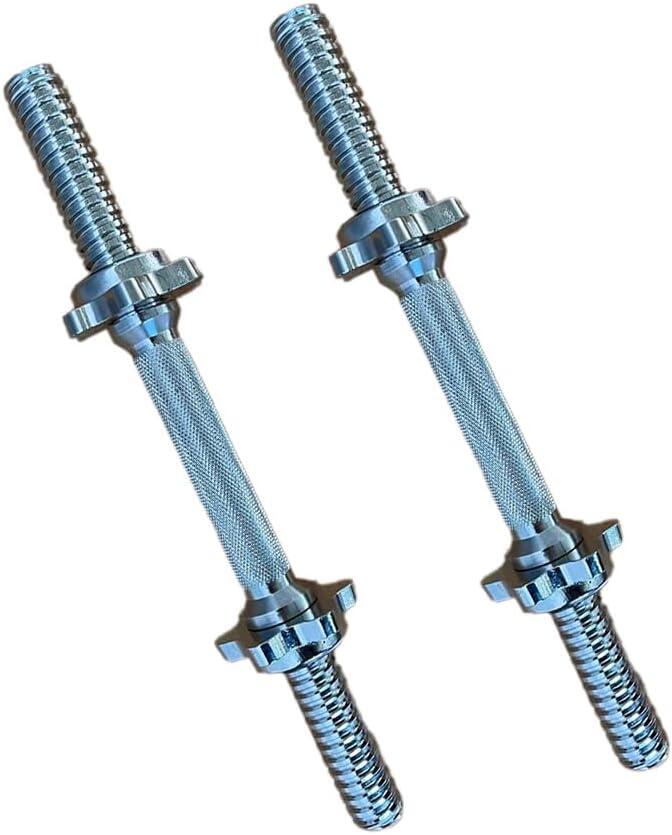 NO BRAND Coppia di Manubri con Chiusura a Vite, Lunghezza 35 cm e Diametro 25 mm