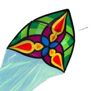 Einleiner Drachen Spiderkites Starlight Green 030052-003 Grün 95 x 95 x 575 cm