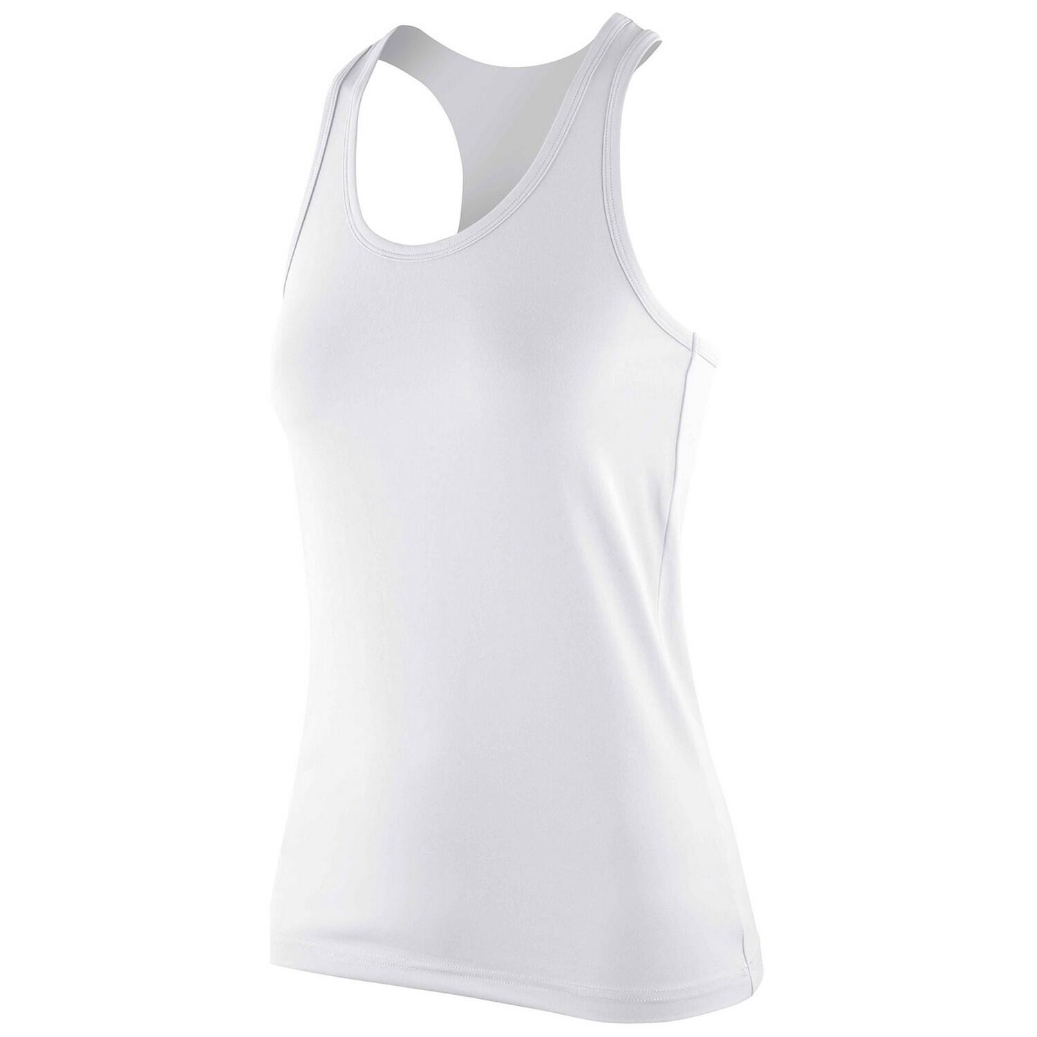 SPIRO Vrouwen/dames Impact Softex Tank Top (Wit)