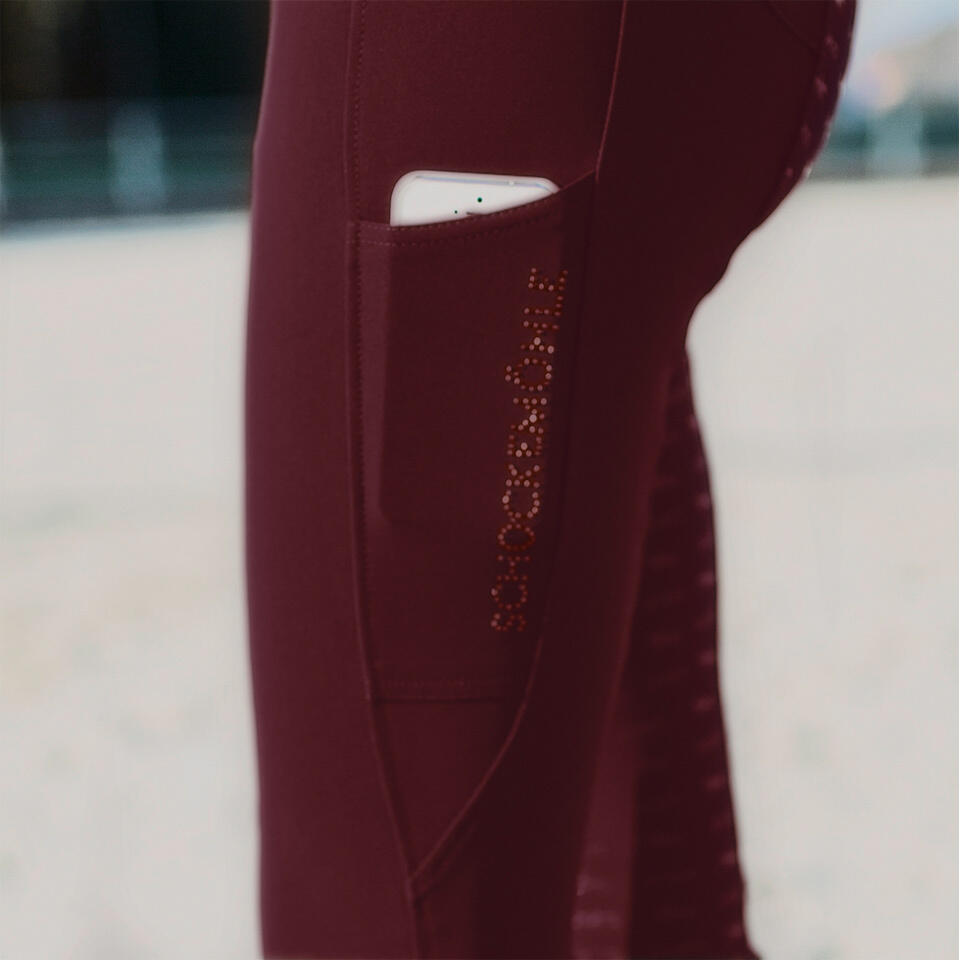 Pantalón de equitación con cremallera completa para mujer Schockemöehle Victory 3/5