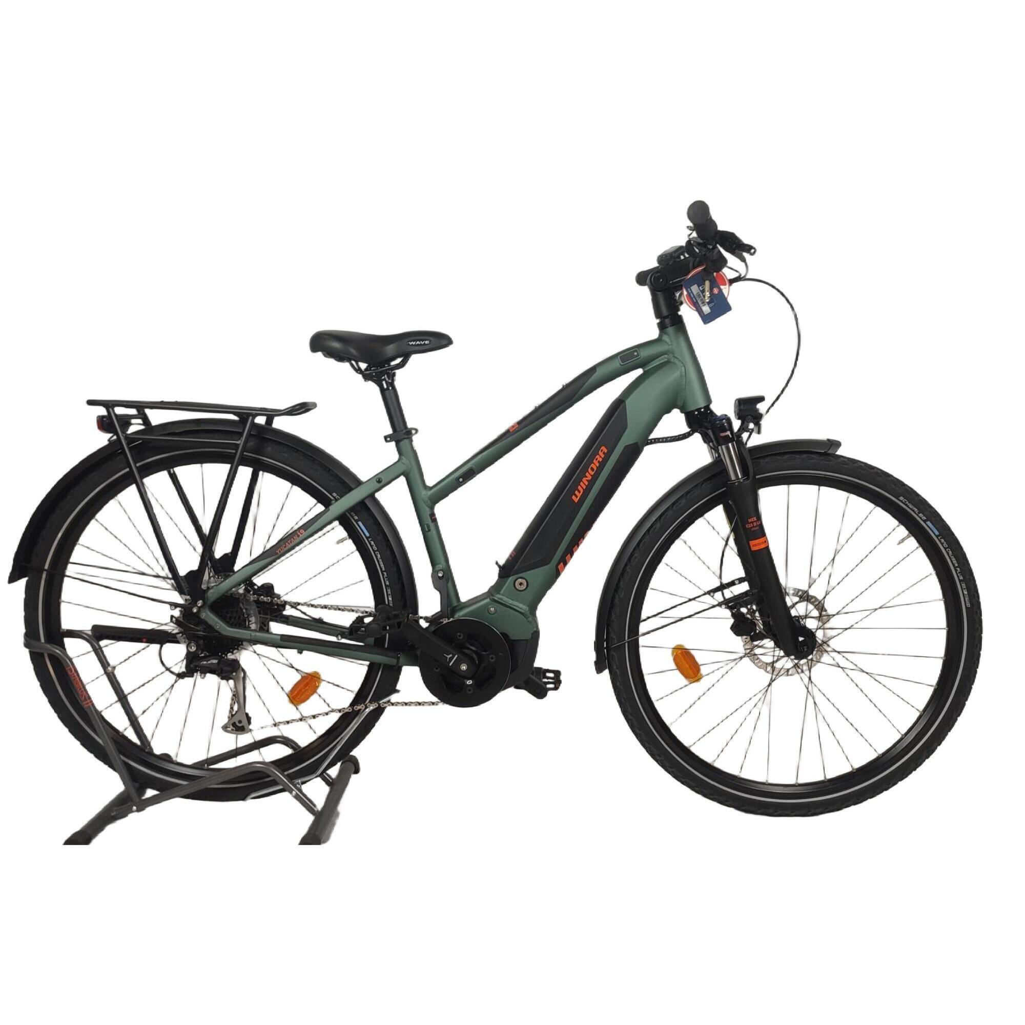 Winora - Reconditionné - Vélo Vtc Électrique -  Yucatan I9 Vert Foncé - Excellent État - Vélo Tout Chemin - Vert - 36 Xs - Decathlon